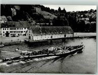 Schaffhausen Sciaffusa DS Schaffhausen Untersee Rhein Binnenschiff Foto AK