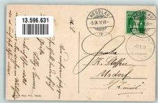9650 Nesslau 1911 Gebrauchsspuren Pension Kuhn-Grob