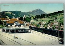 Lichtensteig Bahnhof Eisenbahn Bahnhof Schweiz 1912 Foto AK