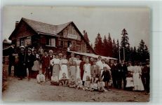 8000 Zürich 1908 Foto AK Kurhaus Gruppenfoto Ort handschriftlich