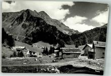 7482 Bergün Bravuogn Foto AK Hüttenstempel Pension Berghaus Piz Kesch