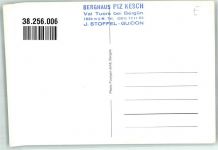 7482 Bergün Bravuogn Foto AK Hüttenstempel Pension Berghaus Piz Kesch