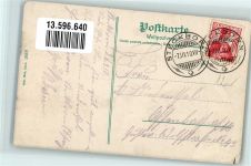8266 Steckborn 1910 Gebrauchsspuren Postbus Hotel zum Löwen Dampfschiff