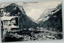 7315 Vättis 1924 Foto AK Hotel Tamina