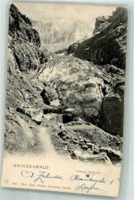 Grindelwald 1912 Foto AK Unterer Gletscher