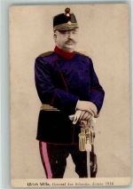 General Ulrich Wille in Uniform Edition Guggenheim & Co. Militär Schweiz 1914 Gebrauchsspuren