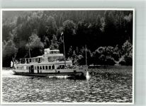 Luzern Lucerne Dampfschiff Rigi Ort lt. Stempel Binnenschiff Foto AK
