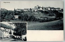 8158 Regensberg Foto AK Burg Hotel Krone