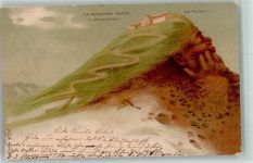 Grindelwald 1902 Gebrauchsspuren Berggesicht Hotel Faulhorn Lithographie