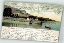 2000 Neuchâtel Neuenburg 1902 Foto AK Museum Hafen