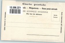 1880 Les Plans-sur-Bex Foto AK Pension Marlétaz