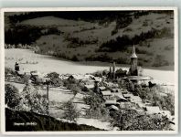 7152 Sagogn 1955 Winter Kirche