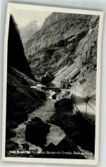 3907 Gondo Foto AK Route de Simplon Bergstrasse