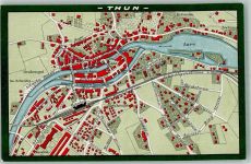 3600 Thun Foto AK Stadtplan