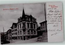 9113 Degersheim 1904 Foto AK Gasthaus und Metzgerei zur Rose
