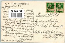 9000 St. Gallen S. Gallo 1928 Gebrauchsspuren Auf dem Damm