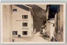 7602 Casaccia Foto AK Pension Septimer Gasthaus