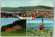 8000 Zürich Foto AK Seilbahn Felseneggbahn Bergbahn Uetlibergbahn