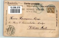 6022 Grosswangen 1900 Gebrauchsspuren Postamt Mühle- Gasse Pfarr- Kirche