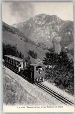 1820 Montreux Foto AK Zahnradbahn Rochers de Naye