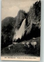Brienz-Rothornbahn Foto AK Mühlebachfall