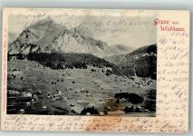 9658 Wildhaus 1909 Foto AK Gruss aus