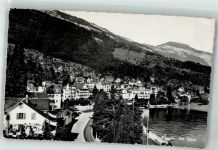 6353 Weggis 1960 Foto AK Am Quai