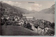 Unterterzen Bahnhof Bahnhof Schweiz Foto AK