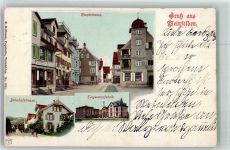 8570 Weinfelden 1901 Foto AK Fabrik Teigwaren Bahnhofstrasse Hauptstrasse