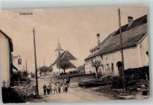 2914 Damvant Foto AK Kirche Feldpost Füs-Kp. III/37