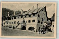 Zuoz Postkutsche Pinatanhaus Postkutsche Schweiz Foto AK