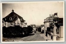 9240 Uzwil 1929 Foto AK LKW Bahnhofstrasse