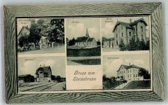9314 Steinebrunn 1915 Passepartout Bahnhof Neue Käserei Schulhaus Kirche