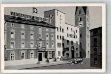 7270 Davos Platz 1936 Foto AK Auto Hotel Löwen