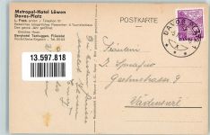 7270 Davos Platz 1936 Foto AK Auto Hotel Löwen