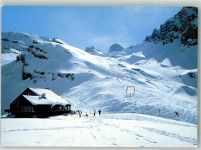 6390 Engelberg 1989 Winter Seilbahn Skilift Gasthaus Alpstübli