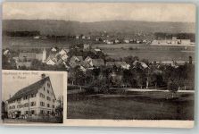 8105 Regensdorf Foto AK Gasthaus zur alten Post Feldpost Schwere Motor-Kan.Battr.9