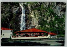 1904 Vernayaz Foto AK Cafe Gasthaus de la Cascade de la Pissevache