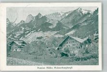 3764 Weissenburg 1915 Foto AK Pension Müller Weissenburgbergli