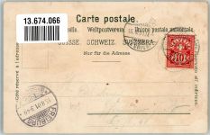 8700 Küsnacht ZH 1901 Lithographie Hotel du Soleil