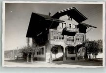 3713 Reichenbach im Kandertal 1929 Foto AK Gasthaus Pension zum Bahnhof