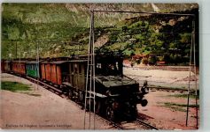 3907 Simplon Dorf Foto AK Eisenbahn Simplonexpress Elektrische Lokomotive