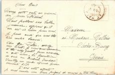 1261 Le Vaud Foto AK Pension Bellevue Marke bildseitig