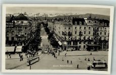 8000 Zürich Foto AK Straßenbahn Hotel Geschäft Bahnhofstrasse