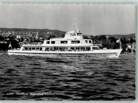 Motorschiff Limmat auf dem Zürichsee Binnenschiff Foto AK
