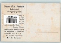 6314 Unterägeri Foto AK Pension Sommerau