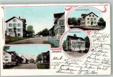 9320 Frasnacht Steineloh 1902 Foto AK Schulhaus Frasnacht Scheidweg