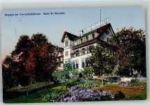 6404 Greppen 1924 Foto AK Hotel St. Wendelin