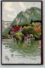 6354 Vitznau 1929 Künstlersteindruck Pension Margherita