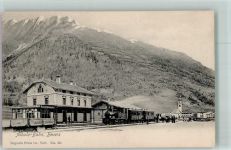 7502 Bever Foto AK Bahnhof Eisenbahn Albula-Bahn